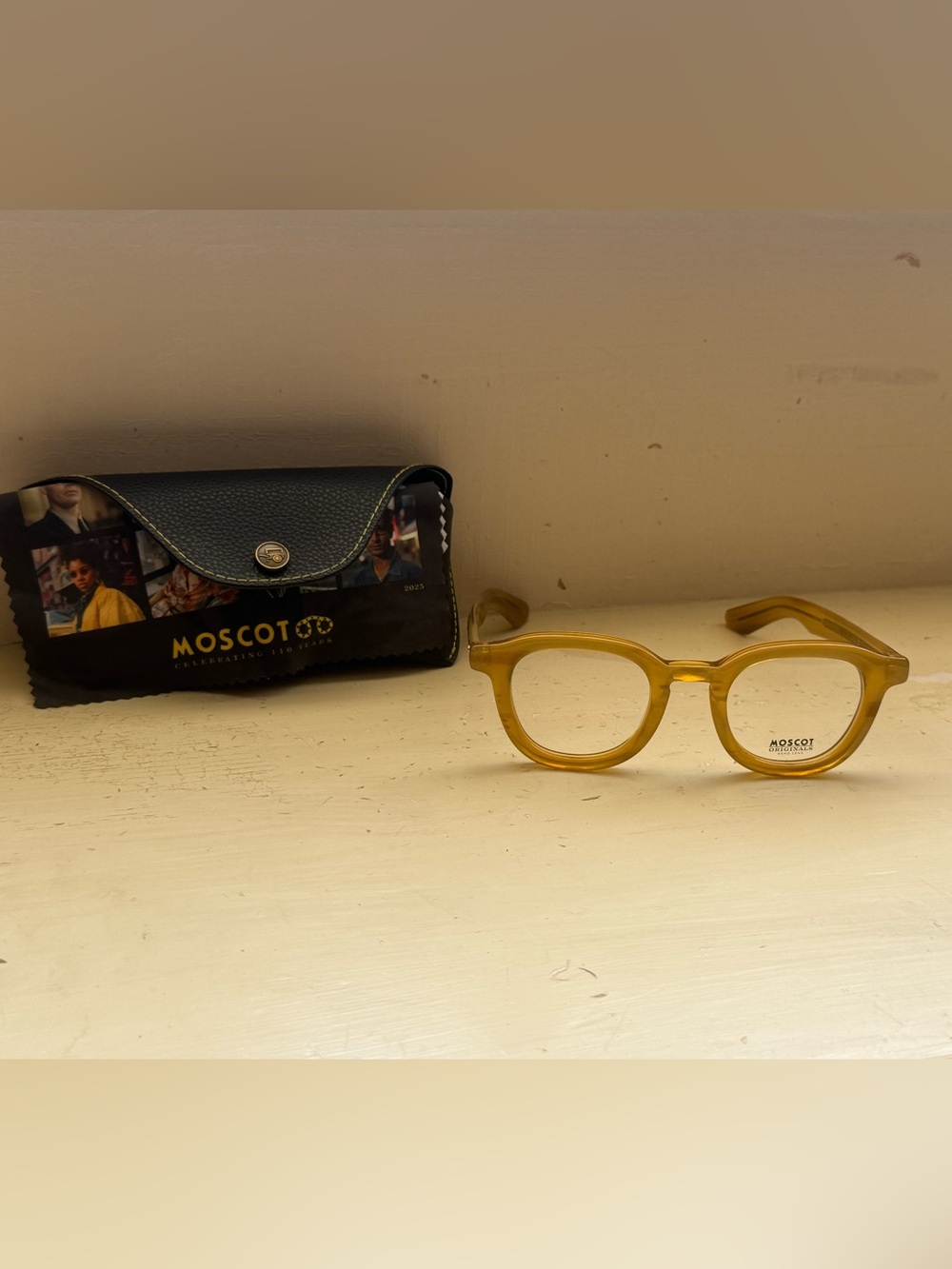 MOSCOT unisex olive brown Dahven Glasses